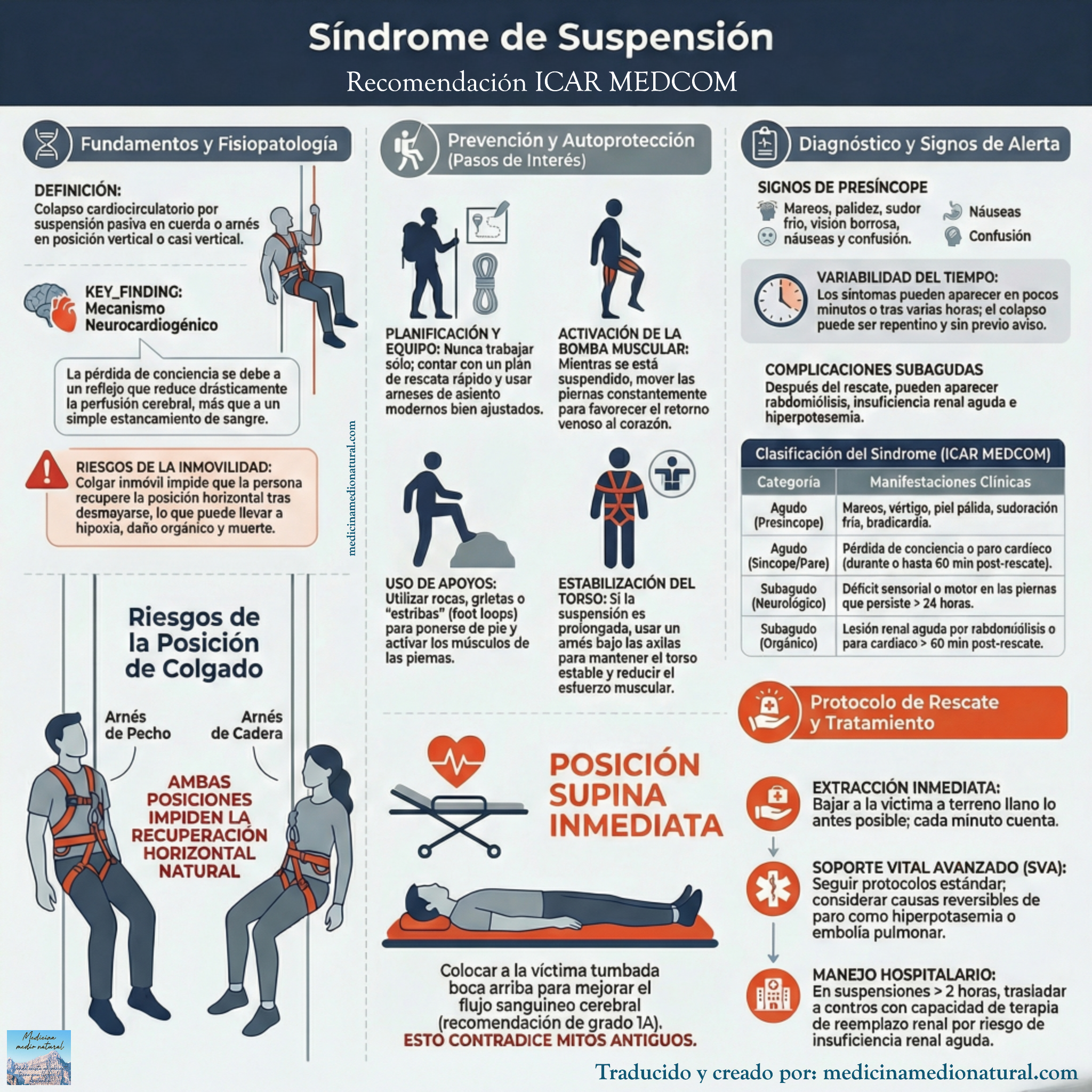 Infografía Síndrome de suspensión