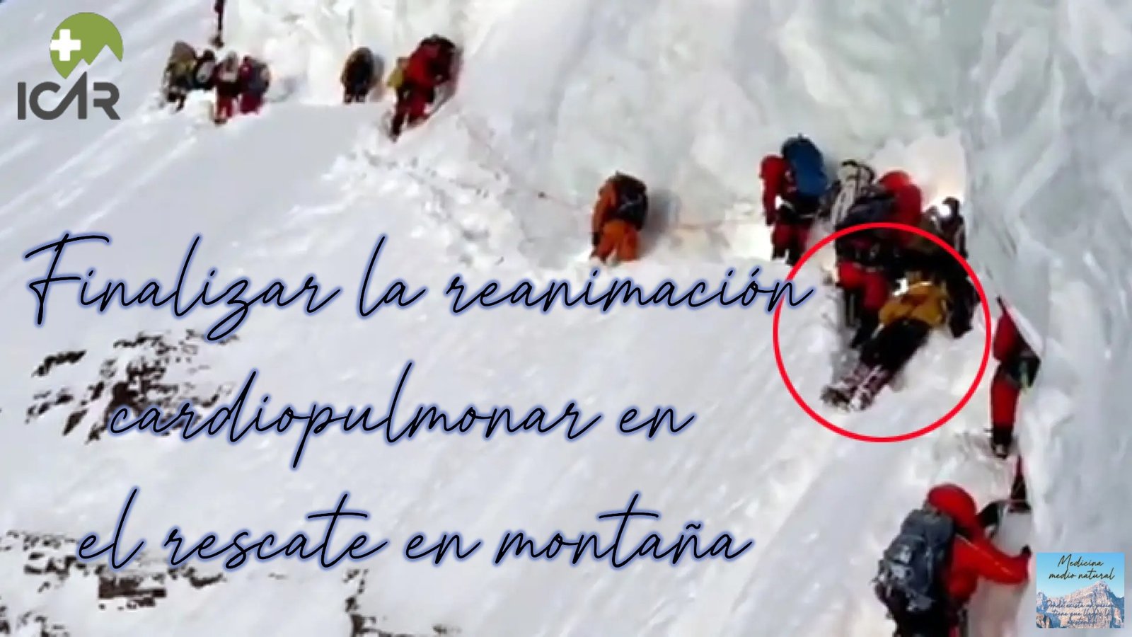finalizar la reanimación cardiopulmonar en el rescate en montaña?