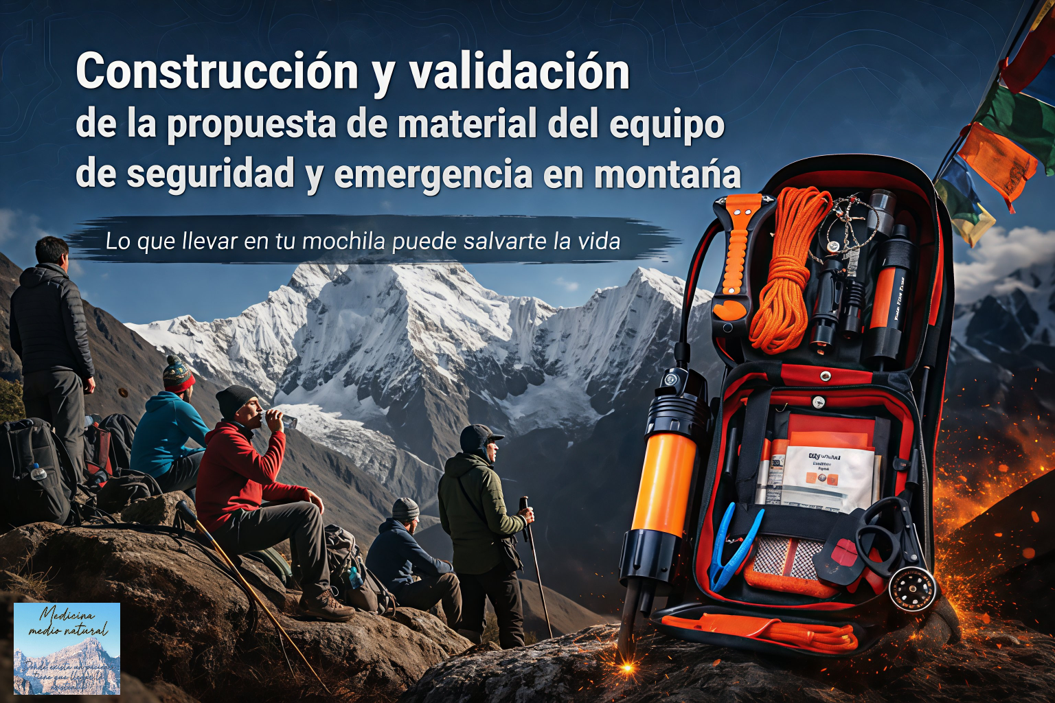 Construcción y validación de la propuesta de material del equipo de seguridad y emergencia en montaña.