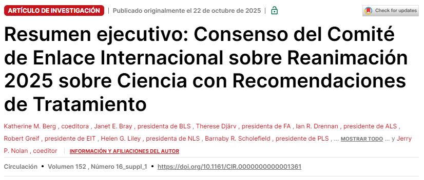 Resumen ejecutivo ILCOR